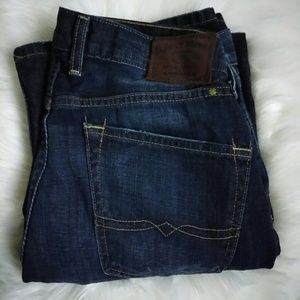 Lucky brand dark wash boot cut mens jeans 32×32